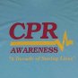 vintage nurse doctor CPR Awareness Saving Lives blue t shirt M medium excellent