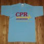 vintage nurse doctor CPR Awareness Saving Lives blue t shirt M medium excellent