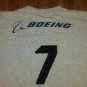 rare Boeing Australia Queensland Games t shirt XL jet plane 747 gray