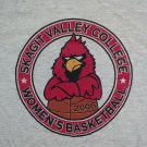 vintage women basketball Skagit Valley College Cardinals t shirt M hoops gray