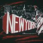 Vtg 70s New York City Statue Liberty souvenir before twin towers t shirt L 50/50