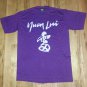 Vintage Seattle Japan Photo grapher Yuen Lui purple t shirt M 50/50 medium