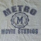 Metro Adult XXX Movie Studio Heat ringer gray t shirt Small 90/10 porn