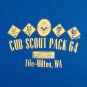 vintage BSA Boy Scouts Cubs Pack 64 Fife Milton Washington t shirt L 50/50