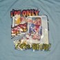 vintage 80s Come for Beer funny party t shirt L 50/50 heat transfer excellent