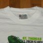 vintage lizard Iguana Virgin Island Souvenir t shirt L reptile snake gecko
