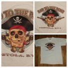 vintage Pirate Crossbones Pistol bad to bone t shirt XL souvenir ocean BVI