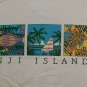 vintage Fuji Islands tropical fish turtle sailboat t shirt M beach vacation