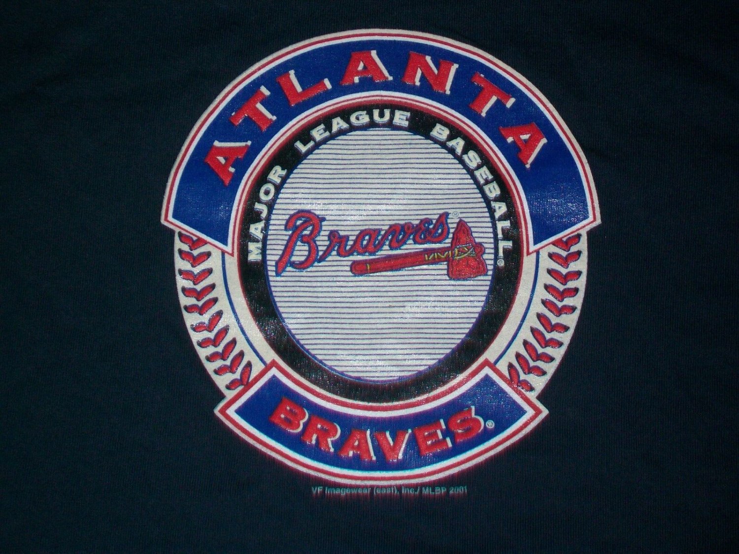 vintage Atlanta Braves Baseball Team t shirt M Medium MLB falcons hawks