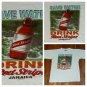 vintage Red Stripe Drink Beer Save Water Jamaica t shirt M reggae ganja music