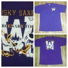 vintage 90s Washington Huskies Band Taz Tour Sax t shirt XL college football