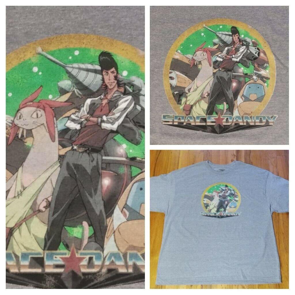 Space Dandy Alien Hunter Sci-fi anime t shirt 3XL NEW star trek space cartoon