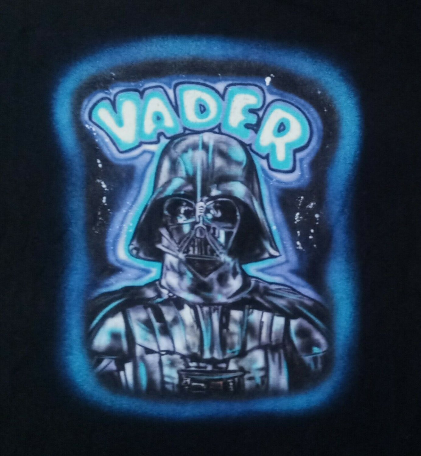 Star Wars Darth Vader Graffiti Street Art Style t shirt L Luke Skywalker