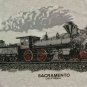 vintage single stitch Train Railroad Sacramento t shirt L locomotive