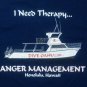 Diver Down Dive Hawaii Therapy Anger Management t shirt L beach ocean scuba