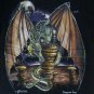 vintage Other World's Dragon Law fantasy game t shirt L D&D dungeon Zelda