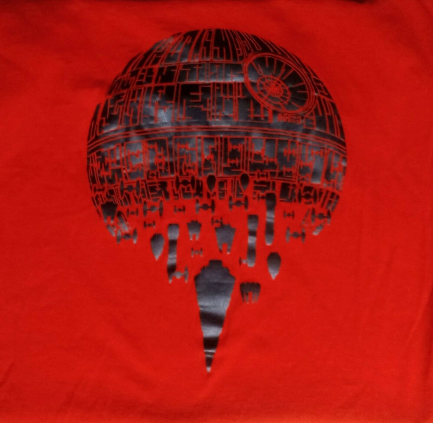 Star Wars Death Star Imperial Fleet t shirt L Darth Vader Luke Skywalker