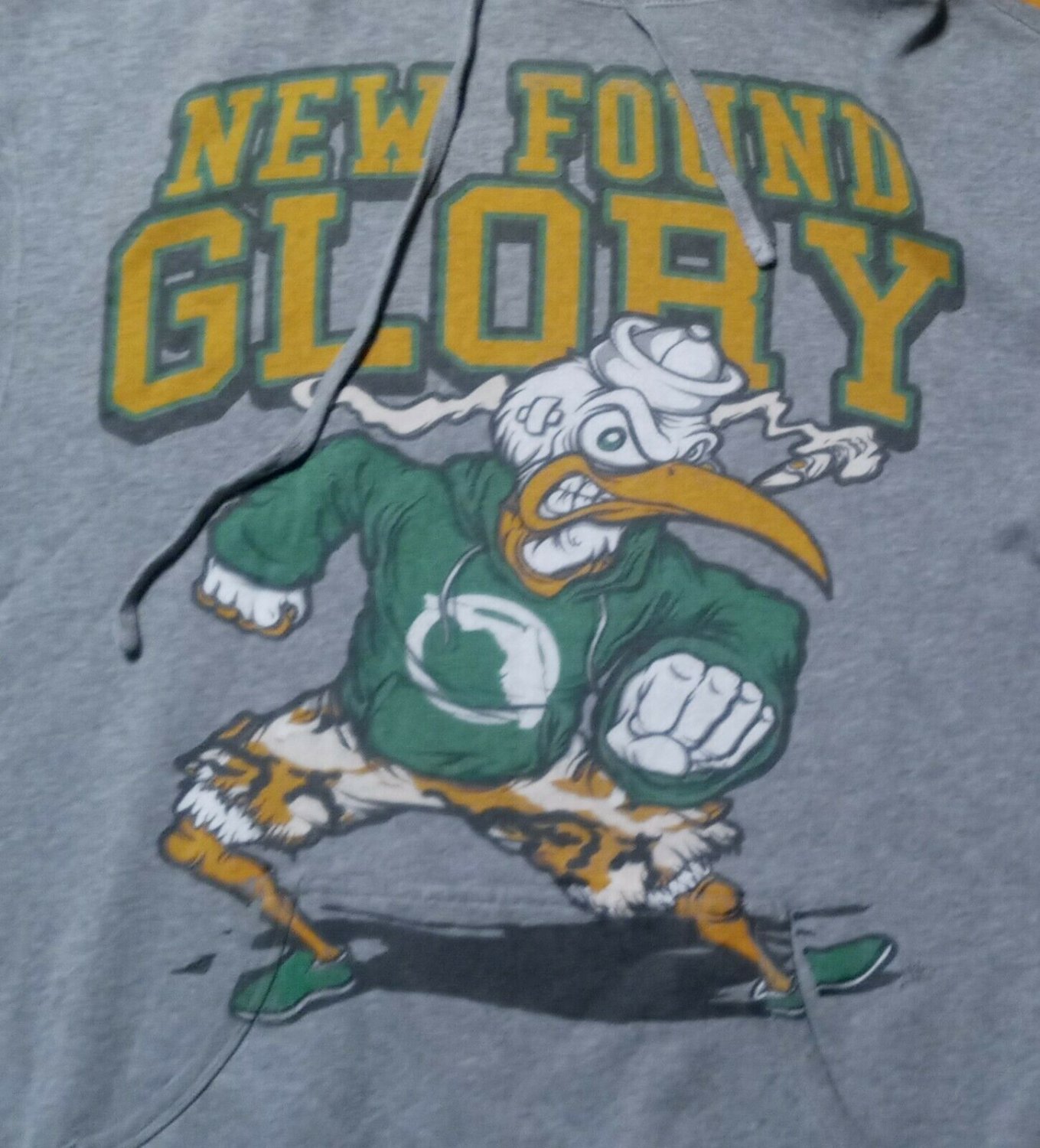 New Found Glory Miami Hurricanes raging punk Sabastian hoodie hard rock large