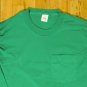 New green front pocket muscle t shirt XL 50/50 NWOT tank top sleeveless