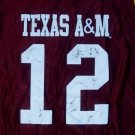 vintage Texas A&M Aggies 12th Man Fan Basketball Jersey L college football hoops