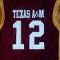 vintage Texas A&M Aggies 12th Man Fan Basketball Jersey L college football hoops