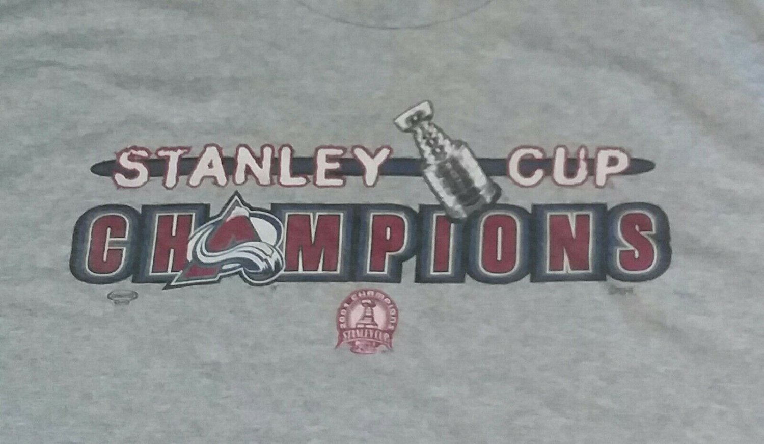 vintage Colorado Avalanche Stanley Cup Champions NHL Hockey t shirt XL Broncos