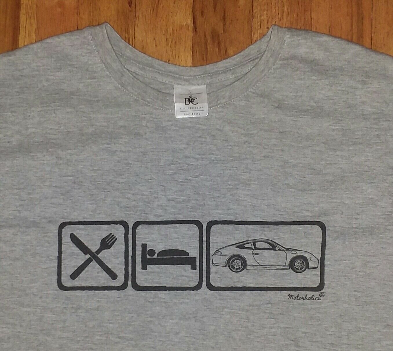 Eat Sleep Race Car Speed Drift Motorhalics t shirt L nascar Toyota Nissan honda