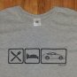 Eat Sleep Race Car Speed Drift Motorhalics t shirt L nascar Toyota Nissan honda