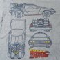 Back to the Future DeLorean Time Machine Blueprints t Shirt XL Universal / ET ta