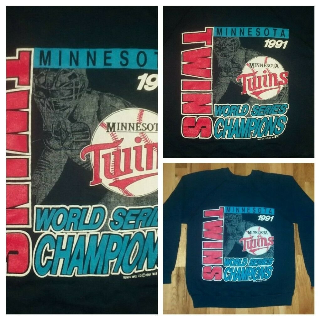 Minnesota Twins World Series Champions SWEATSHIRT L 50/50 shirt baseball