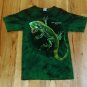 vintage Lizard Puerto Vallarta tie dye t shirt Small reptile snake animal Mexico