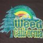 Weed California Mountain Rainbow Souvenir t shirt XL NEW nwot retro logo