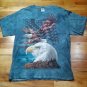 American Bald Eagle Flag Tie Dye t shirt L the Mountain July 4th