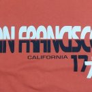 San Francisco California est 1776 souvenir ringer t shirt L large 49ers giants