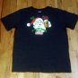 Christmas Fun Santa Claus Beer Hiccup Burp t shirt XL 60/40 holiday party funny