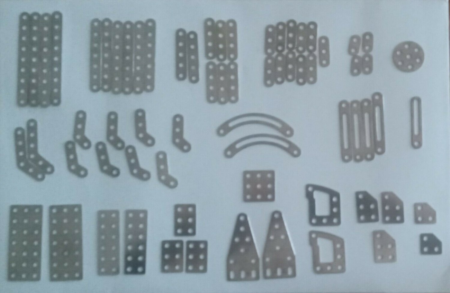 Schylling Steel Works Mechanical Multi-Model Parts Straights Angles Curve Parts