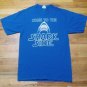 Star Wars Jaws Parody Come to the Shark Side rare blue t shirt Darth Vader