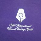 vintage International Womens Writing Guild t shirt L 50/50 Screen Stars