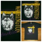 vintage single stitch Washington Huskies college football t shirt L UW DAWGS