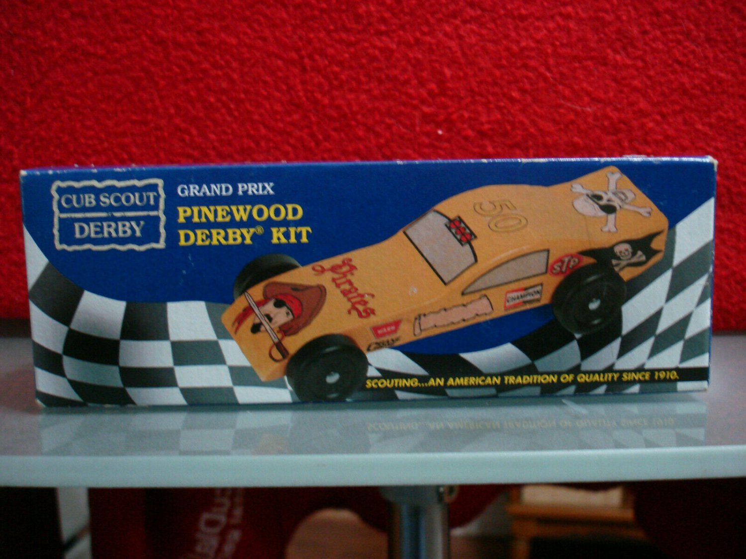 Cub Scout Derby Grand Prix Pinewood Derby Kit Model Racing Car SEALED