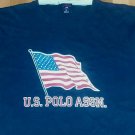 rare US POLO ASSOCIATION HEAVY DUTY vintage t shirt XL american flag