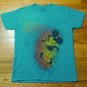 Mickey Mouse Graffiti Donald Duck Ghetto Blaster 2 t shirt lot L 60/40 disney