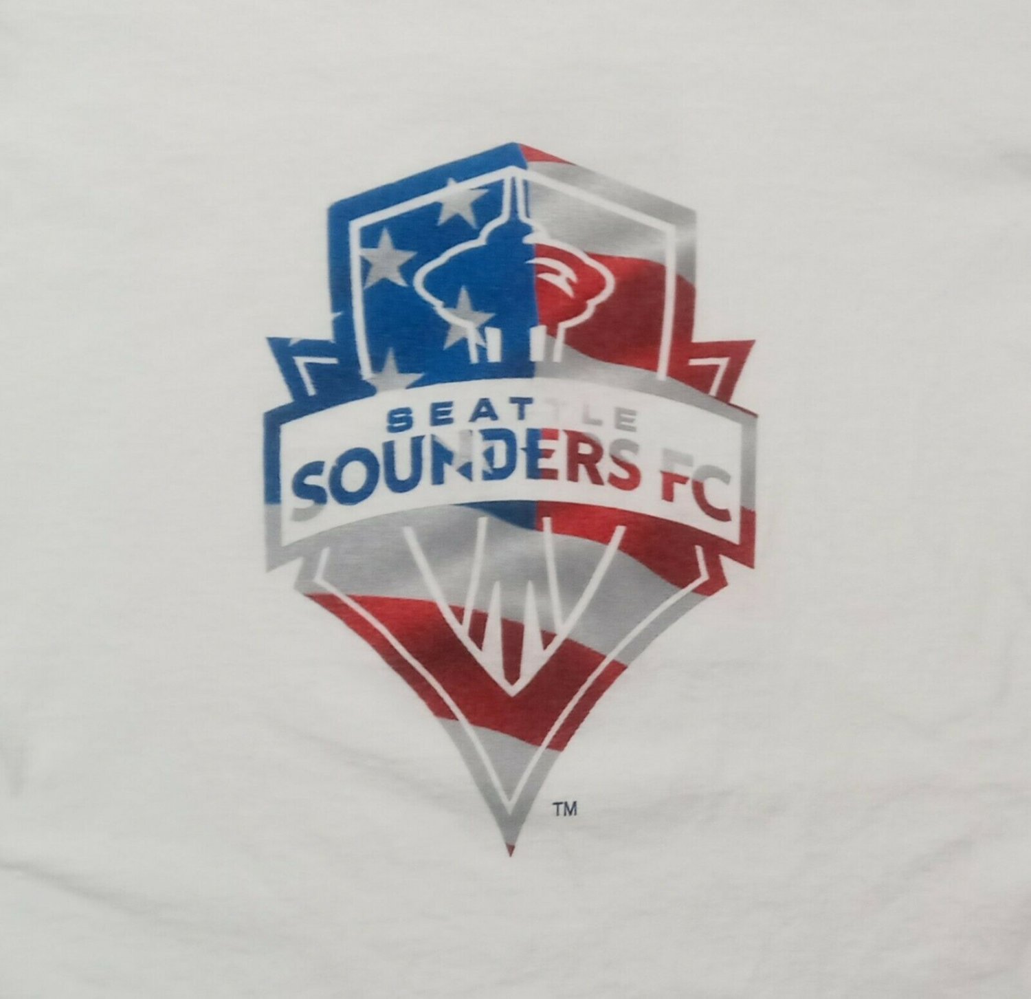Adidas Seattle Sounders American Flag Logo Dempsey t shirt Small MLS Soccer