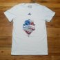 Adidas Seattle Sounders American Flag Logo Dempsey t shirt Small MLS Soccer