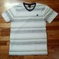 new Zoo York Inside Out V-neck shirt M 60/40 medium strips nwot