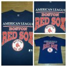 vintage single stitch BOSTON RED SOX BASEBALL TEAM blue t shirt L Celtics bruins