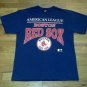 vintage single stitch BOSTON RED SOX BASEBALL TEAM blue t shirt L Celtics bruins