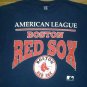 vintage single stitch BOSTON RED SOX BASEBALL TEAM blue t shirt L Celtics bruins