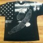 Montana American Flag Bald Eagle Souvenir t shirt XL animal bird tie dye outdoor