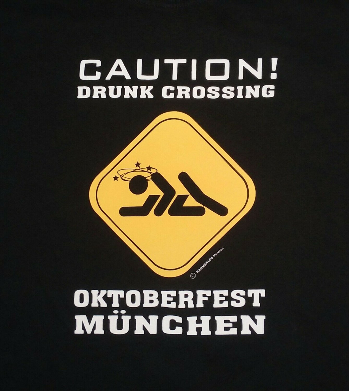 Vintage Beer Fest Germany Drunk Crossing t shirt XL funny souvenir party
